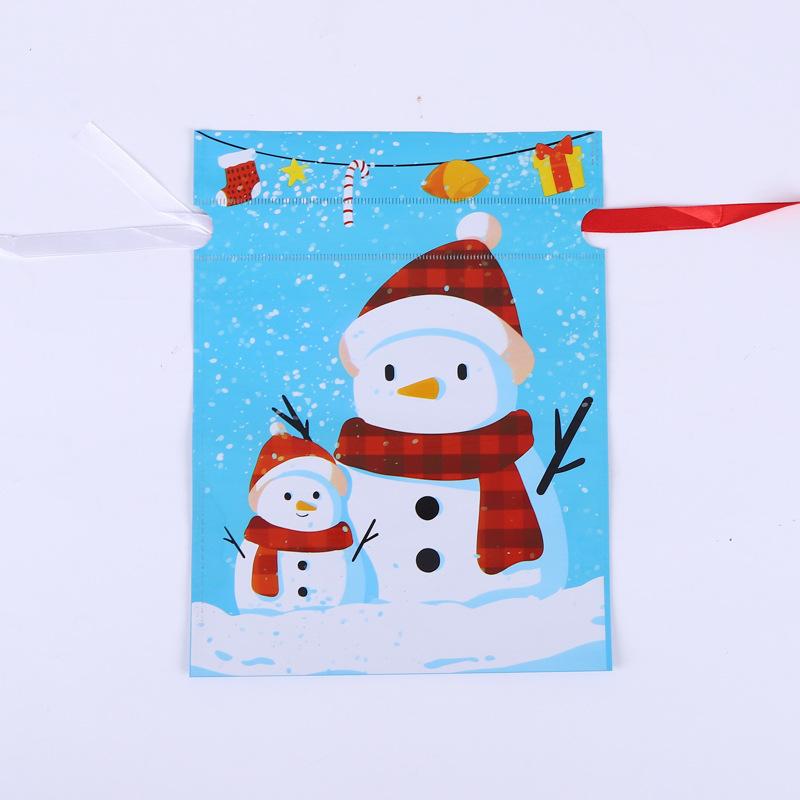 Christmas Drawstring Gift Bags 35PCS Assorted Sizes Aluminum Foil Bags with Festive Designs for Holiday Present Wrapping Party Favors (Style A) - Image 3
